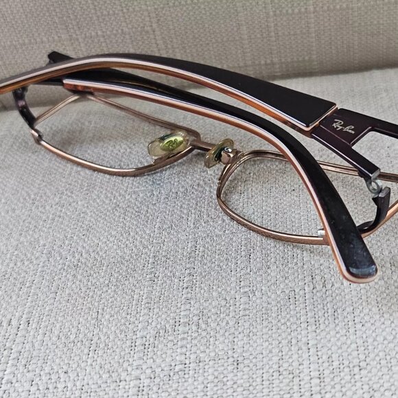 Ray-Ban Youth Eyeglasses Frame Titanium Brown Tone Glasses 47[]15 125 - Picture 2 of 11